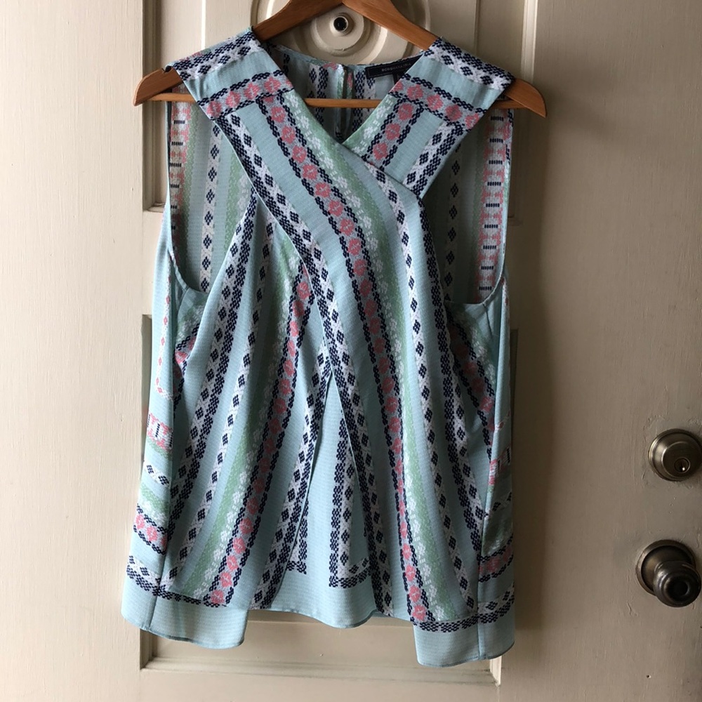 Bcbgmaxazria flowy turquoise tank large